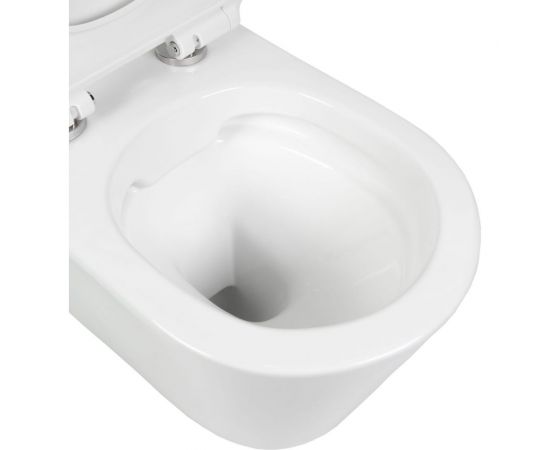 Унитаз подвесной безободковый с сиденьем с микролифтом BOND F03-10 – изображение 5
