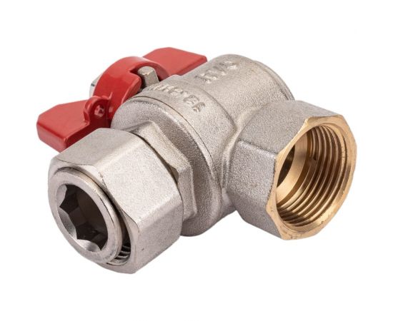 Шаровой кран Rvc (20) 3/4 гг накидная гайка, угловой, бабочка 14323 – изображение 5