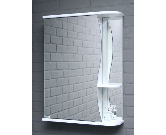 Шкаф-зеркало Айсберг Волна 1-50 левый DA1030HZ – изображение 6