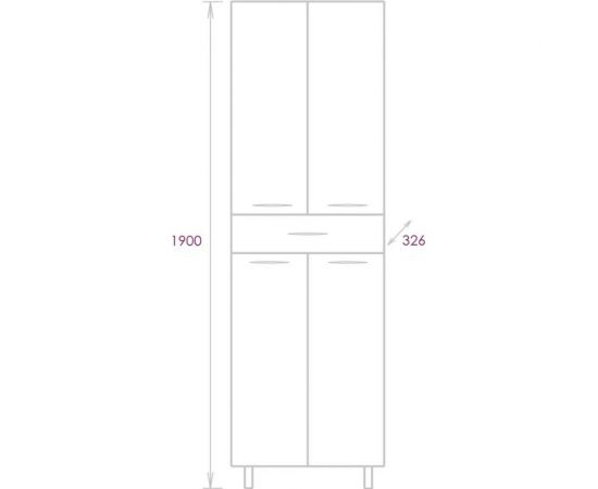 Пенал Onika МОДЕРН 60.10 406002 – изображение 6