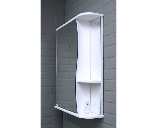 Шкаф-зеркало Айсберг Волна 1-50 левый DA1030HZ – изображение 7