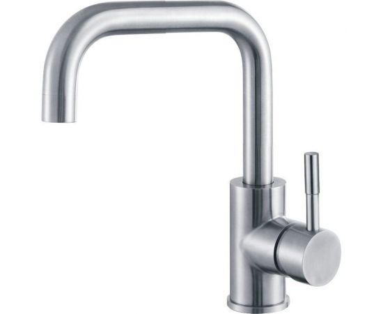 Смеситель для кухни мойки Haiba поворотный с высоким изливом, нержавеющая сталь HB72304-4 