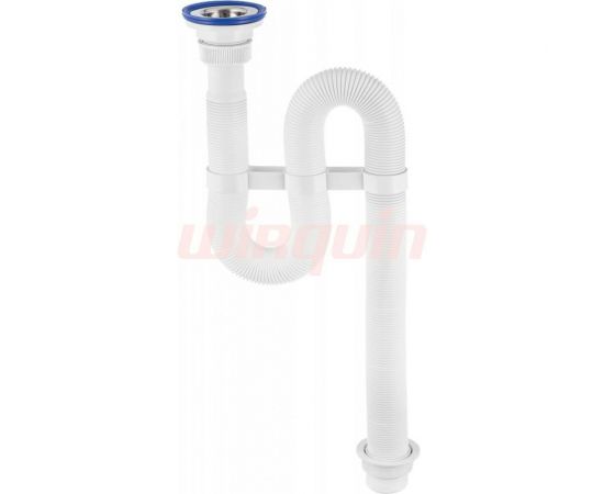 Гофрированный сифон WIRQUIN ""VIR"" с нержавеющей чашкой, D 63 мм 1 1/4"" - D 40/50 30980314 