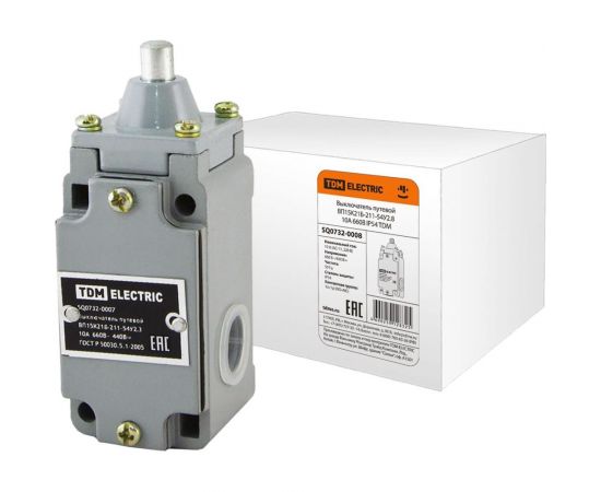 Путевой выключатель TDM ВП15K21Б-211-54У2.8, 10А, 660В, IP54 SQ0732-0008 