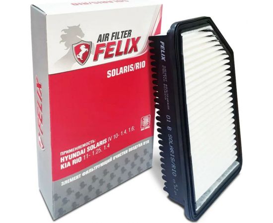 Фильтр воздушный 01 В HYUNDAI Solaris/KIA Rio FELIX430610013 