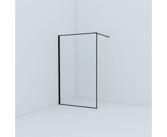 Душевая перегородка IDDIS Slide Walk In, черная, 120x195 см SLI8BS2i23 