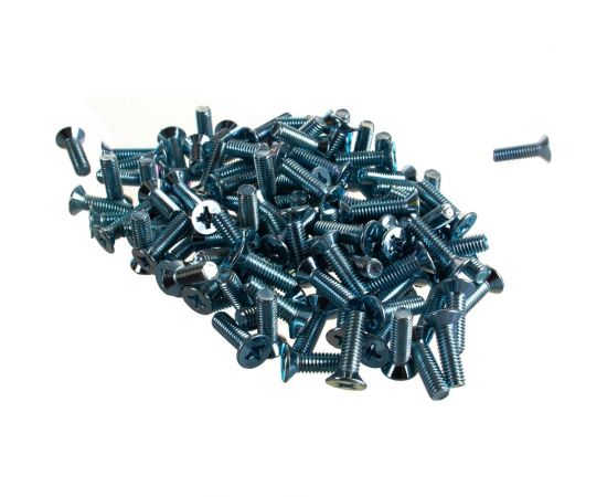 Винт Качественный КРЕПЕЖ потай с метр. резьбой, DIN 965, 6x20, 130 шт 0200885 КЧ 