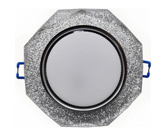 Светильник General Lighting Systems GCL-GX53-H38-BL-7 ГРАНЕНЫЙ СЕРЕБРЯНЫЙ БЛЕСК 661260 