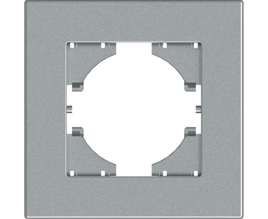 Рамка GUSI Electric City 1-местная, цвет серебро C1111-004 