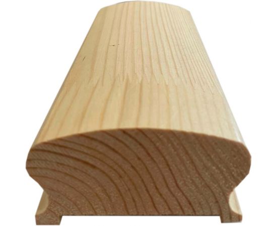 Деревянный поручень ТД Крона 43х70х3000 мм, сорт А, под балясину 50х50, сосна 16010202 