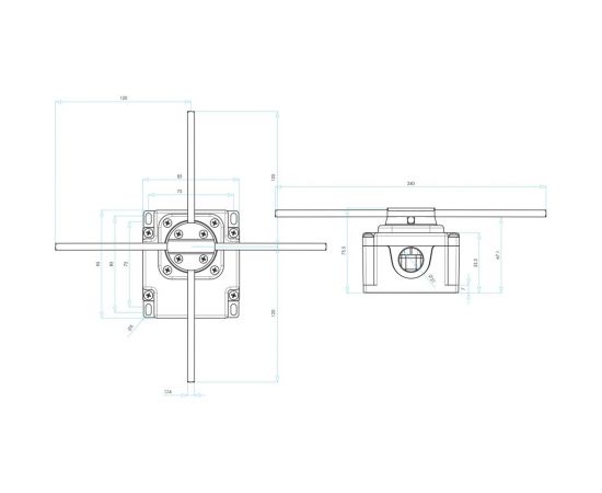 Аварийный перекрестный выключатель Emas угол поворота 360, 400В, 25А CSM04 – изображение 2