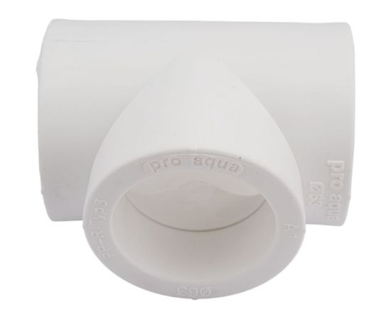 Тройник PRO AQUA PP-R белый 63 мм PA14018Pb – изображение 2