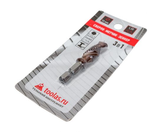 Метчик/сверло/зенкер 3 в 1 TOOLAS М10x1,5 00013014 – изображение 2