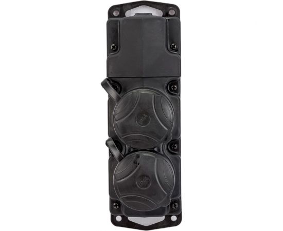 Переносная розетка Bylectrica 2-местная штепсельная с заз.конт., защитные шторки каучук IP44, Р16-764 – изображение 2