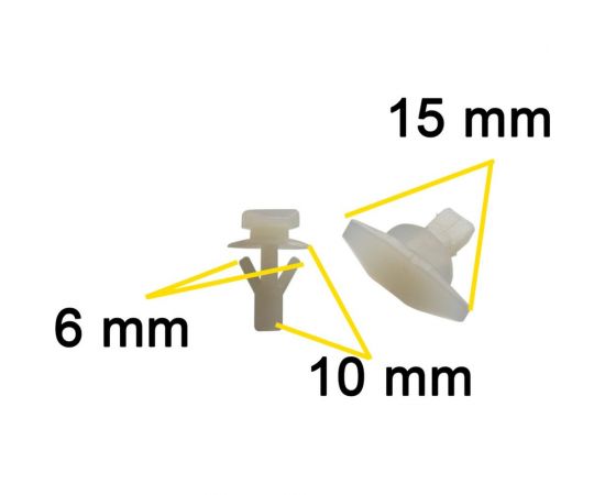 Автокрепеж для Ford/Mazda/Toyota 10 шт E7GZ6120586B, G03158762, 6786789103 КрепАвто 0251 – изображение 2