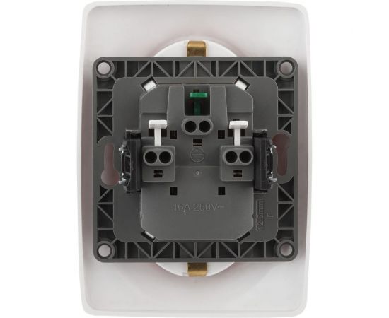 Розетка ЭРА 12-2106-01 2X2P+E Schuko, 16A-250В, IP20, белый Б0031228 – изображение 2