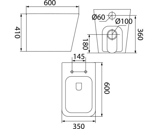 Приставной унитаз IDDIS Bild безободковый BILRDSEi26 – изображение 2