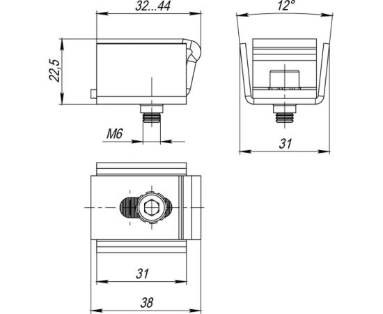 Регулятор прижима защёлки Fuaro 31x32-45 мм, сталь 42167 – изображение 2
