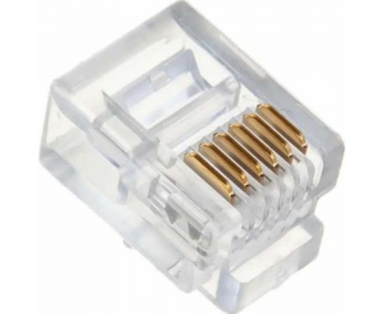 Телефонный коннектор RJ-12 Cabeus 100 шт 6P6C – изображение 2