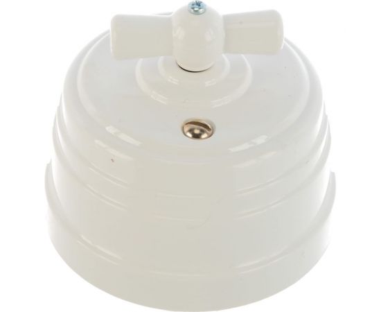 Выключатель МЕЗОНИНЪ пластиковый проходной 2 положения, цвет - белый GE30404-01 – изображение 3