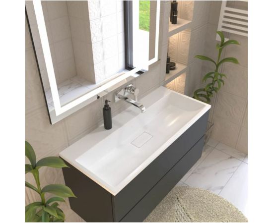 Полувстраиваемая раковина для ванной uperwood Barsa_70 см, прямоугольная 2911020345 – изображение 3