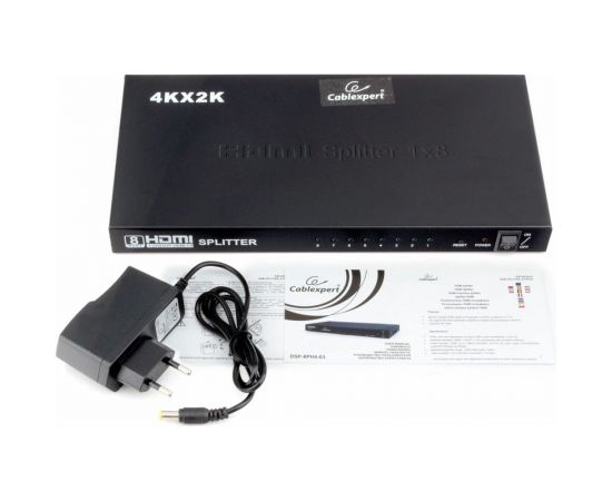 Разветвитель Cablexpert HD19F/8x19F 1 компьютер, 8 мониторов Full-HD 3D 1.4v DSP-8PH4-03 – изображение 3
