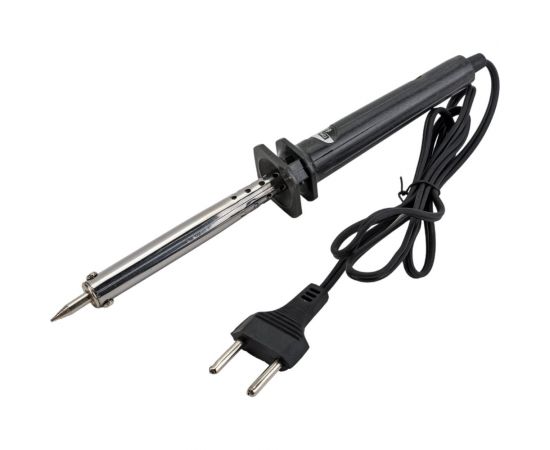 Электрический паяльник TDM ПЭ-60 с жалом типа ""конус"", в комплекте подставка, 60 Вт, ""Гранит"" SQ1025-0202 – изображение 3