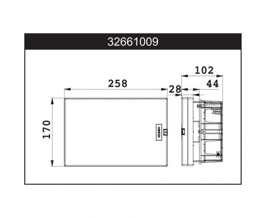 Бокс NILSON СУ 9-местн. для авт.Выключатель QUANTUM 32661009 – изображение 3