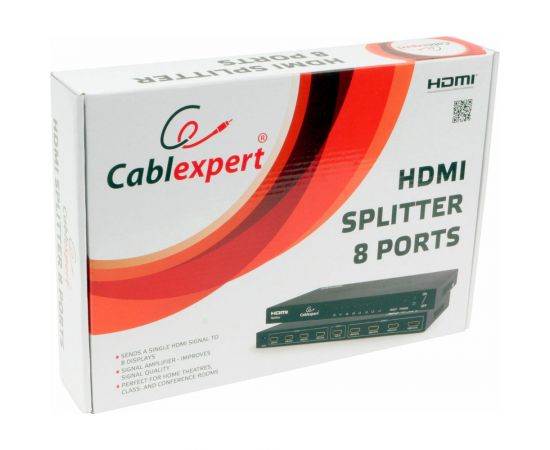 Разветвитель Cablexpert HD19F/8x19F 1 компьютер, 8 мониторов Full-HD 3D 1.4v DSP-8PH4-03 – изображение 4