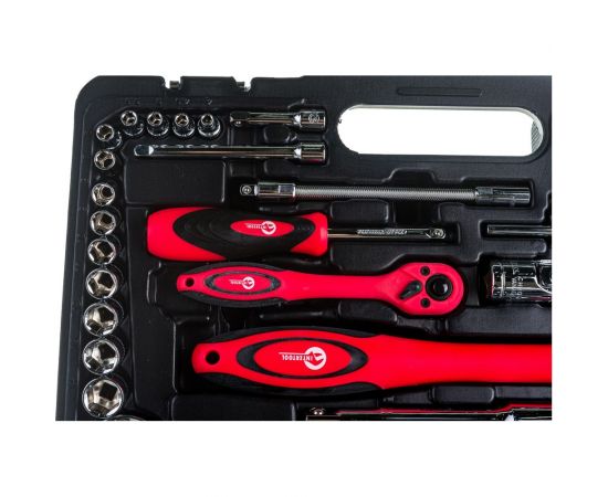 Профессиональный набор инструментов INTERTOOL 1/2 и 1/4, 94 шт., Cr-V ET-6094 – изображение 4