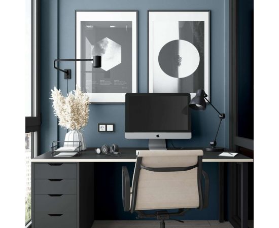 Рамка на 2 поста WERKEL W0022608 Platinum черный алюминий a059213 – изображение 4