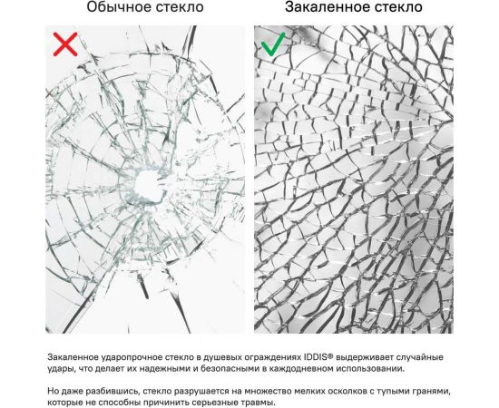 Душевая перегородка IDDIS Slide Walk In, черная, 120x195 см SLI8BS2i23 – изображение 5