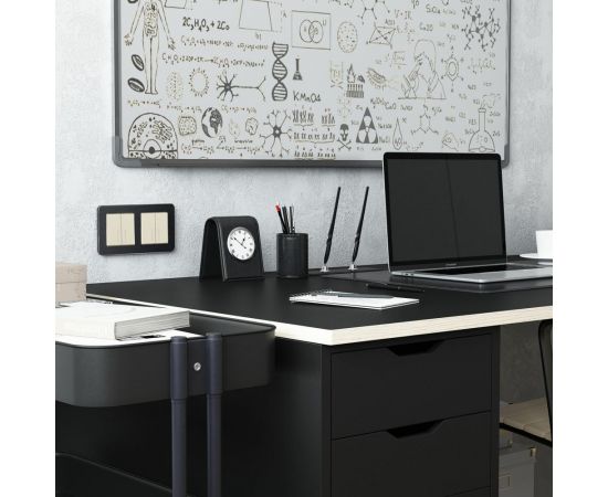 Рамка на 2 поста WERKEL W0022608 Platinum черный алюминий a059213 – изображение 6