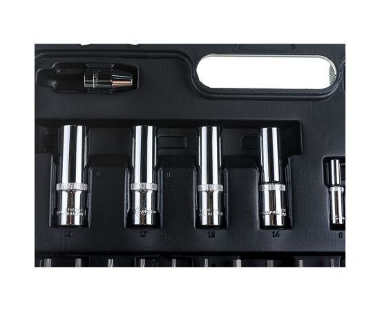 Профессиональный набор инструментов INTERTOOL 1/2 и 1/4, 94 шт., Cr-V ET-6094 – изображение 6