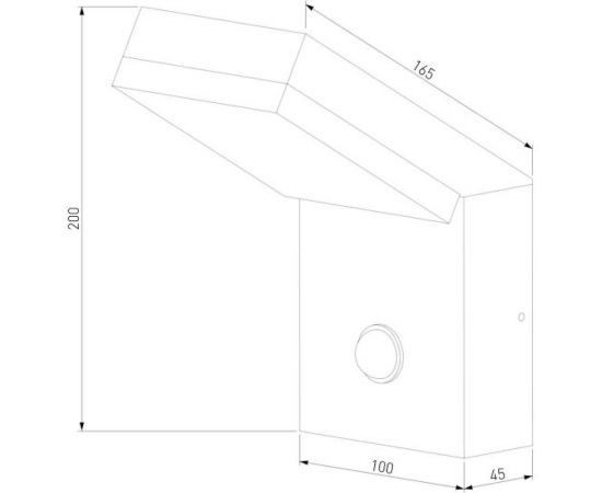 Садово-парковый светильник Elektrostandard 1541 TECHNO LED с датчиком движения чёрный a053946 – изображение 6
