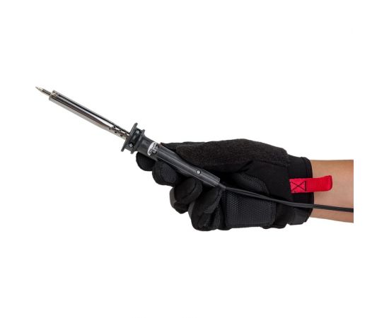 Электрический паяльник TDM ПЭ-60 с жалом типа ""конус"", в комплекте подставка, 60 Вт, ""Гранит"" SQ1025-0202 – изображение 6