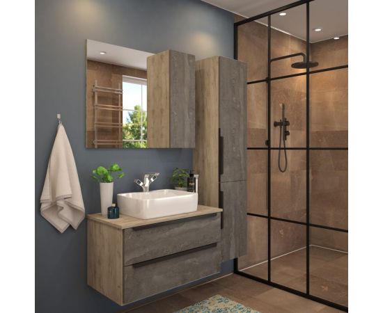 Раковина Teymi Helmi S 48 накладная с полочкой под смеситель, белая T50310 ЦБ-00266996 – изображение 8