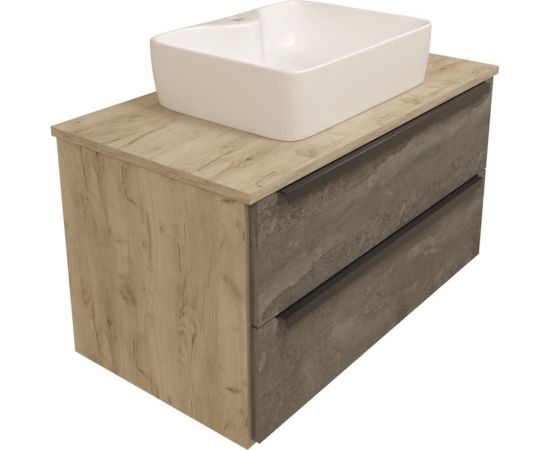 Раковина Teymi Helmi S 48 накладная с полочкой под смеситель, белая T50310 ЦБ-00266996 – изображение 9