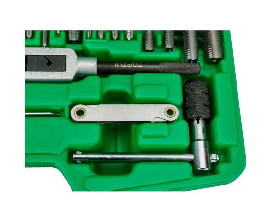 Набор метчиков и плашек TOPTUL М3-М12, 40 предметов JGAI4001 – изображение 9