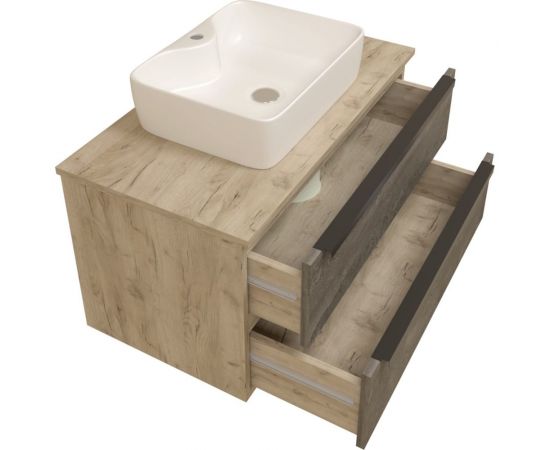 Раковина Teymi Helmi S 48 накладная с полочкой под смеситель, белая T50310 ЦБ-00266996 – изображение 10