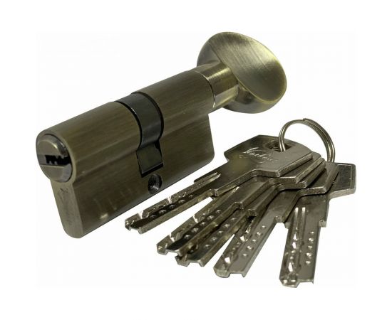 Цилиндровый механизм Вантаж 5 ключей, бронза ZС60,30Cx30 AB 