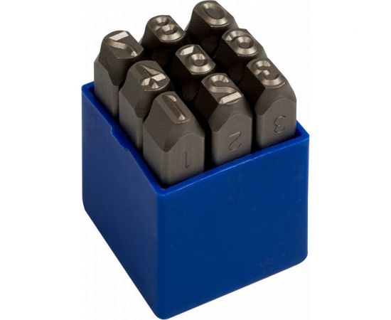 Набор ударных клейм KING TONY 6 мм, цифры, 9 предметов 11409SQ06 