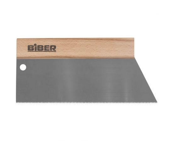 Шпатель для клея Biber 35272 нержавеющая сталь, с деревянной ручкой тов-184679 