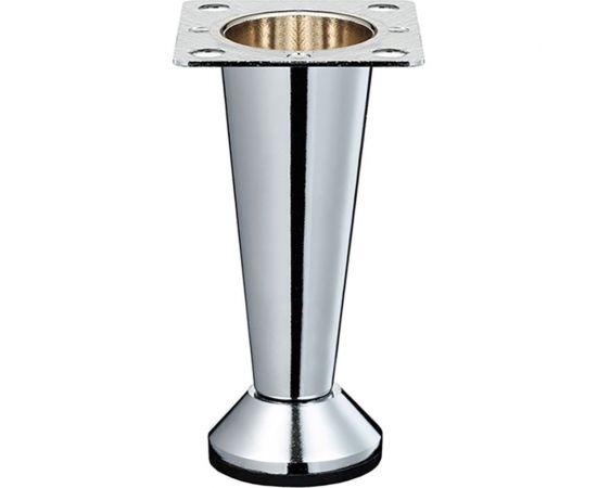 Ножка Tech-Krep металл, конус, регулируемая, Н80 мм, хром - накл. 148563 