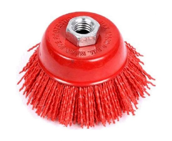 Щетка корщетка из нейлона 125 мм, М14, чашка S.E.B. 509XH-125М14 