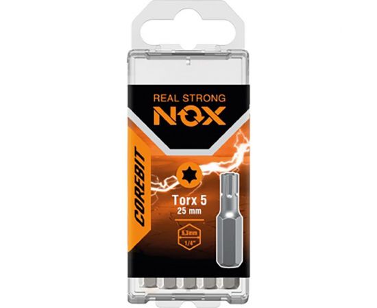 Бита COREBIT (5 шт; Tx5х25 мм; бокс; С6.3) NOX 332525-5B 