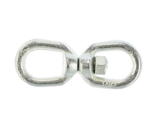 Вертлюг петля-петля оцинкованный 12мм Tech-Krep 112755 