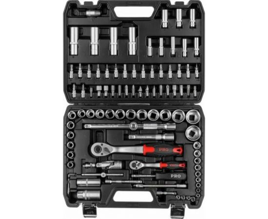 Набор инструментов STARTUL 1/4 , 1/2 6 граней 94 предмета PRO Stuttgart PRO-094S 