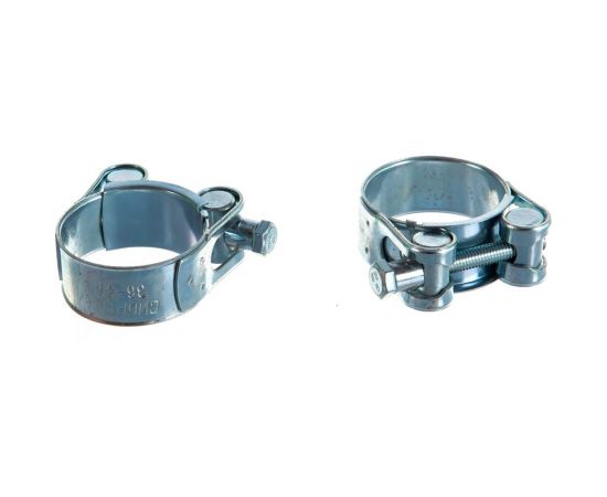 Металлические хомуты СИБРТЕХ, силовые, 36-39мм, ширина 20мм, шарнирный, W1, 2шт 47523 