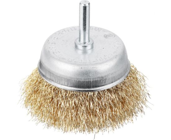 Щетка металлическая 75 мм со шпилькой для дрели (чашка) ЕРМАК 656-027 